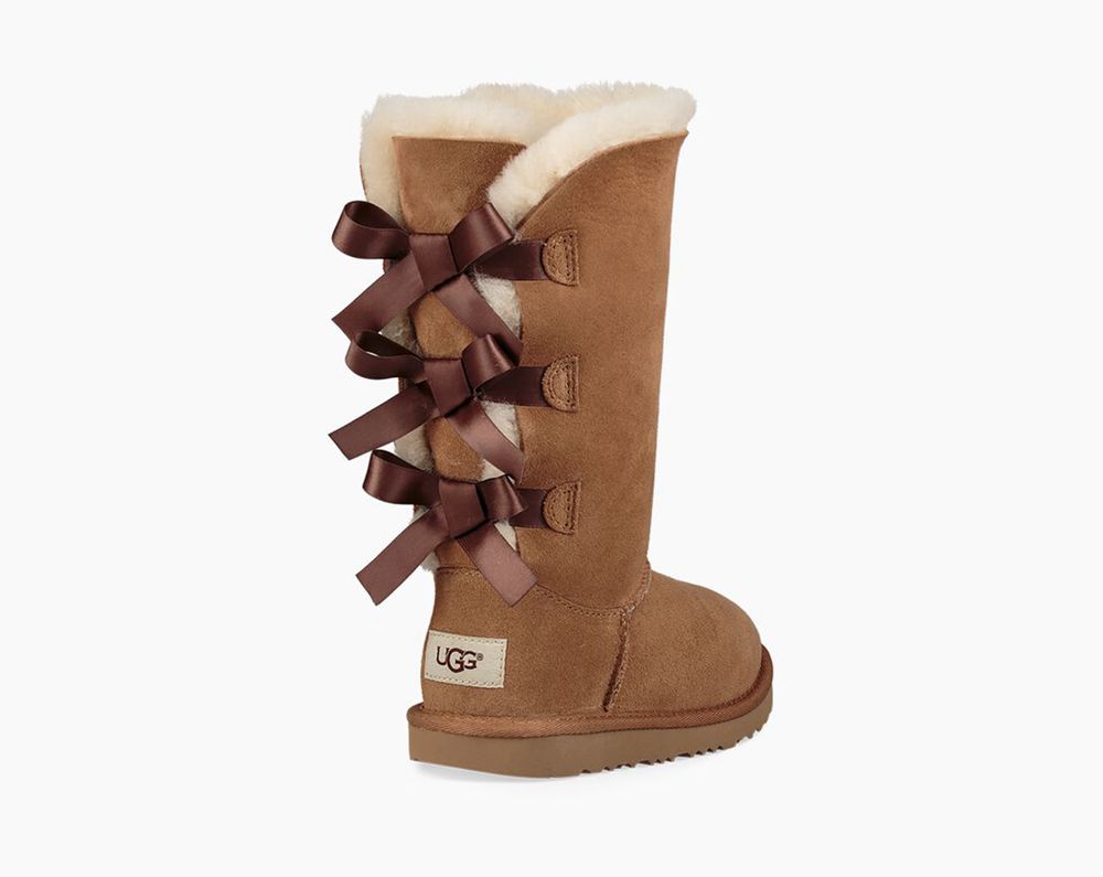 Ugg Tall Boot Big Kids - Ugg Bailey Bow Ii Brown - 061WKEPIV